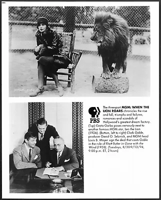 MGM When The Lion Roars Original 1990s Photo Greta Garbo Gable Selznick Mayer • $10.36