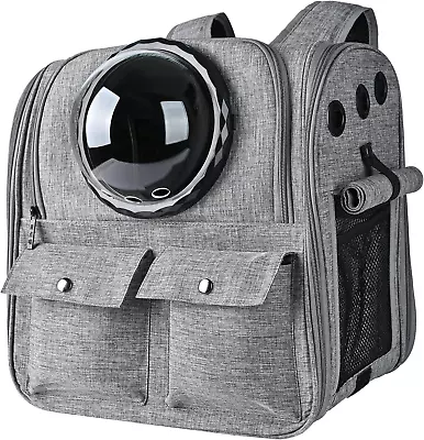 Cat Backpack Carrier Airline Approved Ventilated Design Breathable Mesh For S • $61.23