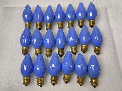 20 Vintage MAZDA C 9 1/2 Blue Flame Christmas Light Bulbs NO BOX L20 • $59.99