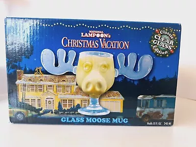 National Lampoons Christmas Vacation Glass Moose Mug 8oz Clark Open Box • $25