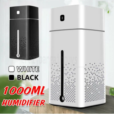 $16.45 • Buy 1L Ultrasonic Air Humidifier Mist Aroma Diffuser Oil Purifier LED Light USB OZ