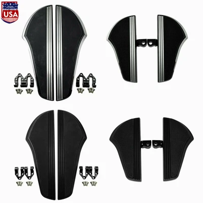 $137.74 • Buy Defiance Front Rear Floorboards Foot Pegs Fit For Harley Touring Glide Softail