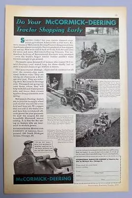 Original 1935 Farmall Tractor Ad DO MCCORMICK DEERING TRACTOR SHOPPING EARLY • $9.95