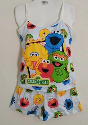 NEW JUNIOR'S  Women's SESAME STREET  ELMO Big Bird Shorts PAJAMAS SIZE S/M • $22.97