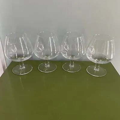 Set 4 Luminarc France Brandy Snifters 5-1/2  Goblets Bar Stemware Cognac 13oz • $14.88