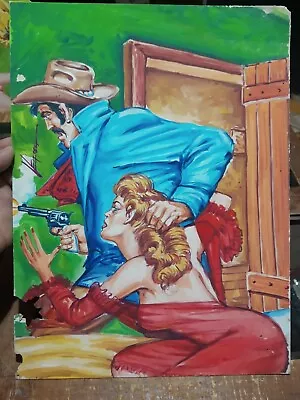 Vtg Texas Mexican Comiccover Art Signed By Velazquez Fraga - Htf - • $199.99