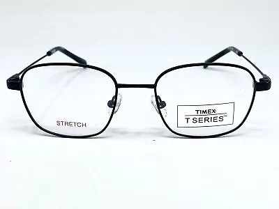 New TIMEX T-Series Matte Black Flexible Mens Eyeglasses Frame 49-19-145 • $40