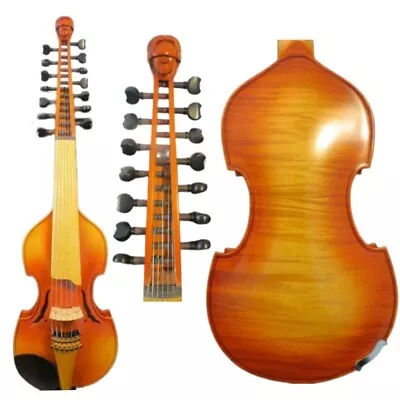 Baroque Master SONG 7×7 Strings 14  Viola D'Amorecarving Angel Scroll #14590 • £799