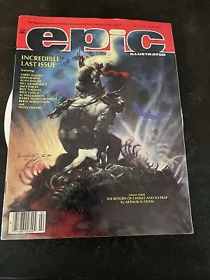 Epic Illustrated #34 | February 1986 Last Issue • $19.99