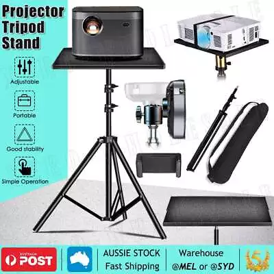 Projector Tripod Stand Mount DJ Laptop Tilt Adjustable Holder Tray Adjustable AU • $31.55