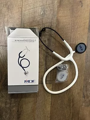 MDG Acoustica Lightweight Stethoscope - White/Black • $24