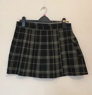 £14.99 • Buy Urban Outfitters OU-76 Classic Tartan Mini Kilt Skirt - Size L Green