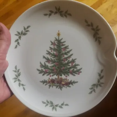 Kaiser - Vintage Christmas Tree Salad Or Dessert Plate - Germany - 7.75 In • $7.75