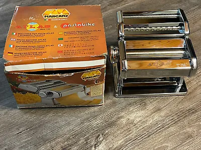 $38 • Buy Marcato Atlas Pasta Maker Model 150 Deluxe Hand Crank Machine Made In Italy