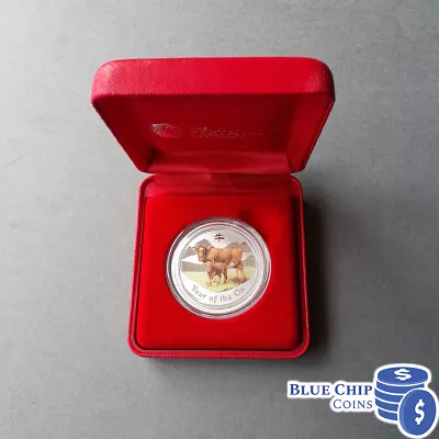 2009 50c Year Of The Ox Coloured 1/2oz Silver Coin • $99.95