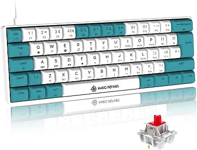 £26.51 • Buy Mechanical Gaming Keyboard Ultra Compact 60% Form Factor Double Shot PBT Keycaps