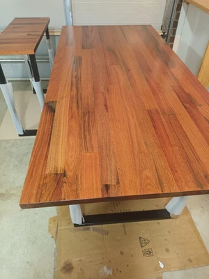 $565 • Buy Dining Table And Console Custom Made 1980mm Solid Rustic Hardwood/epoxy Resin
