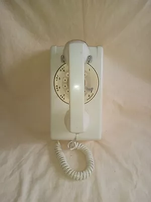 Vintage ITT Wall Mount Rotary Dial Telephone Antique Phone Untested Used. • $39.99