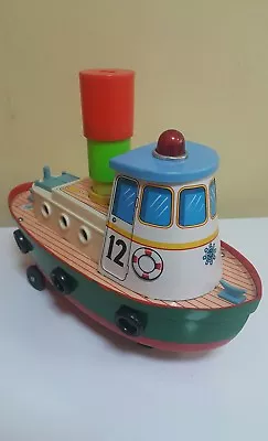 Vintage Boat Ship Toy Japan Modern Toys Battery Operated Metal Plastic Model N12 • $59.99