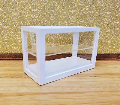 Dollhouse Low Display Case For Bakery Store Or Shop 1:12 Scale Furniture White • $13.99