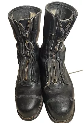 Weinbrenner Structure Fire Fighter Boots Zipper Sz 10M Leather Vtg 12-97 Certif • $89.99