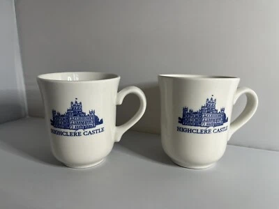 £15 • Buy Pair Of Highclete Castle Mugs 2015 Downtown Abbey Souvonir