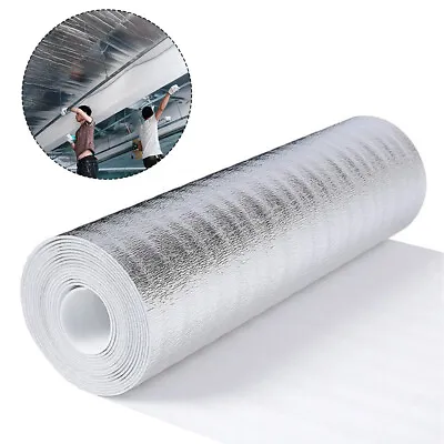 5/10M Single Foil Bubble Insulation Thermal Roll For Sheds Loft Van Caravan Wall • £4.95