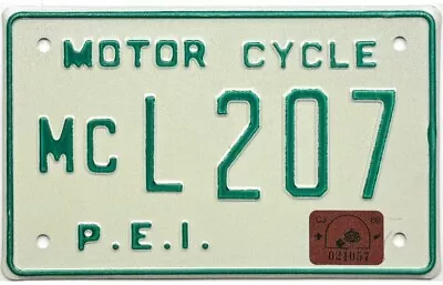 *99 CENT SALE*  1989 Prince Edward Island PEI MOTORCYCLE License Plate #L207  NR • $0.99