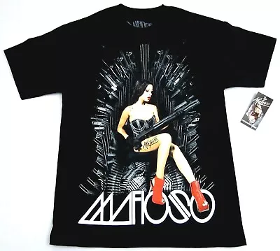 MAFIOSO THRONE T-shirt Tattoo Girl Guns Bullets Tee Streetwear Men's  New • $17.95