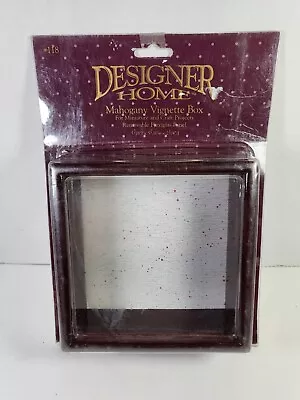 Mahogany Vignette Box Miniature Room Designer Home 90s Vintage (NEW OLD STOCK) • $5.99