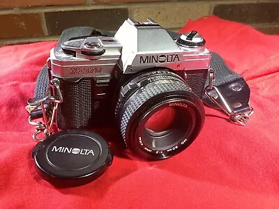 Minolta X-370 Camera With Lens Strap Cap • $15