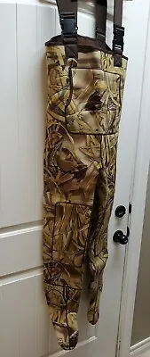 Cabelas Insulated Camo Chest Waders With Stocking Feet. Size SR Excellent... • $94.61