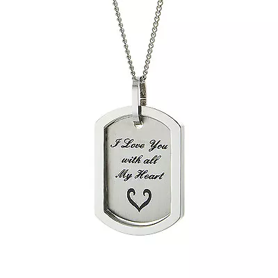  I Love You With All My Heart   Pendant Necklace & Gifts For Men & Women • $24.95