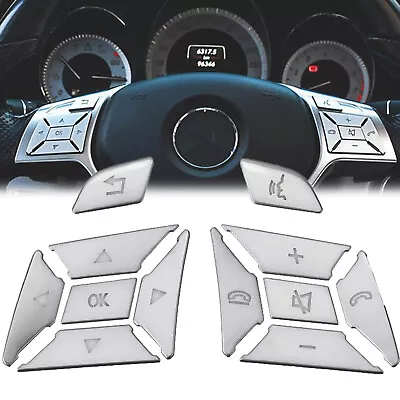 For Mercedes Benz C Class W204 2011~2013 Steering Wheel Button Switch Trim Cover • $12.89