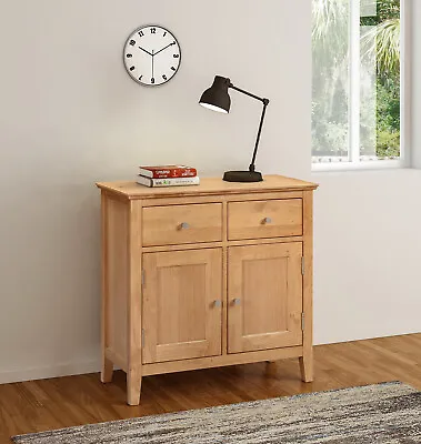 Small Oak Sideboard | Compact Storage Dresser/Cupboard/Cabinet | Solid Wood Unit • £259.99