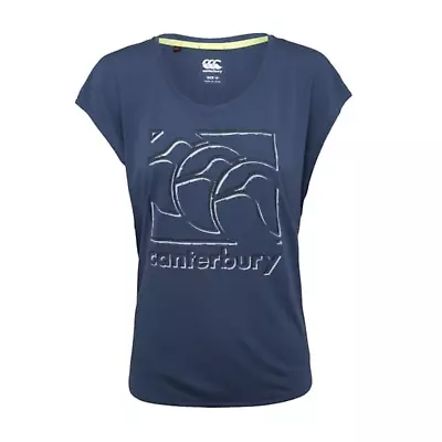 Canterbury Rugby Women's T-Shirt (Size 6UK) Vapodri CCC Graphic Top - New • £9.99