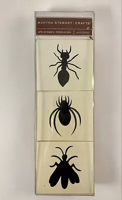 Martha Stewart Crafts Wooden Rubber Stamps Insects Spider Ant Wasp NEW • $4.50