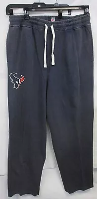 Houston Texans Men's Large Vintage Distress Sweatpants NFL Navy Blue G-III A14 • $24.99