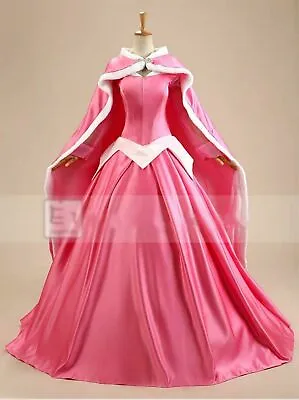 Adult Aurora Dress Sleeping Beauty Luxury Cosplay Costume Princess Ball Gown • $72