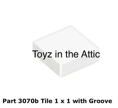 Lego 2x 3070b White Tile 1 X 1 With Groove 6932 Futuron • $5.11