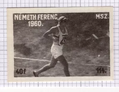 Matchbox Label Olympic Games #114 1960 Rome Ferenc Nemeth Hungary Pentathlon • $4.53