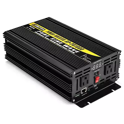 OPEN BOX Spartan Power 1500 Watt 12V Pure Sine Wave Inverter SP-PS1500 • $198.09