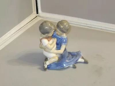 Bing & Grondahl Denmark VTG Porcelain B&G Figurine #1568 Brother Sister Playing • $40