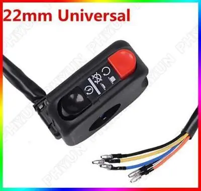 7/8 Inch Handlebar Motorcycle Ignition Switch On Off Starter Engine Push Button • $17.89