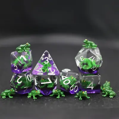 Frog Dice Set For D&D Pathfinder RPG • $13.59