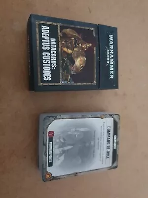 Warhammer 40000 40k. Adeptus Custodes Data Cards. 2018. OOP. 8th Edition.  • £5