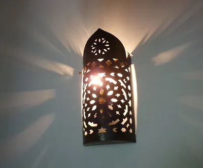 £27.50 • Buy Authentic Moroccan Handmade Metal Wall Lantern Lampshade