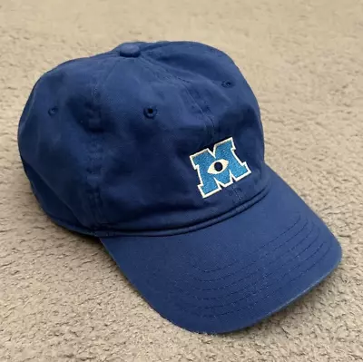 Disney Pixar Monsters Inc Hat Blue Embroidered Baseball Cap One Size Adjustable • $14.99