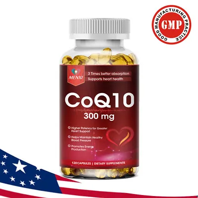 Coenzyme Q-10 300mg Antioxidant Heart Health Support Increase Energy & Stamina • $13.30