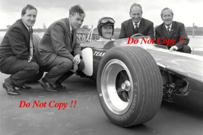 £3.20 • Buy Graham Hill & Colin Chapman & Duckworth & Costin Lotus 49 1967 Photograph 1